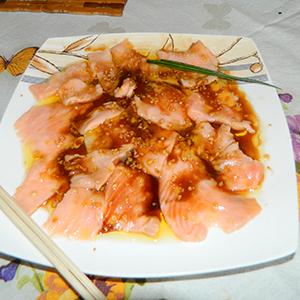 SALMÃO FRITO EM AZEITE