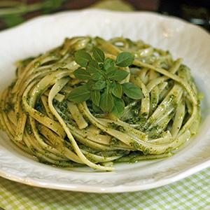 MACARRÃO AO MOLHO PESTO