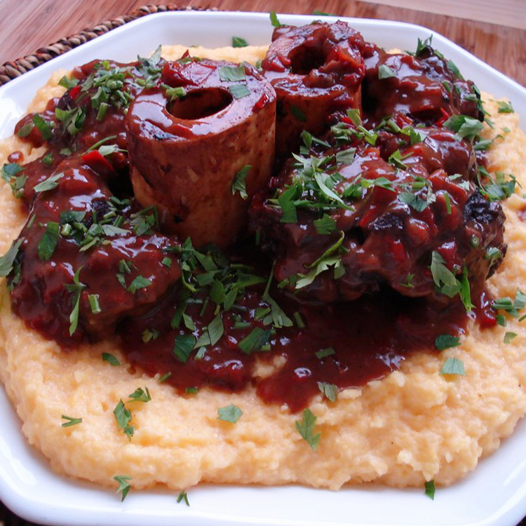 Ossobuco com Polenta