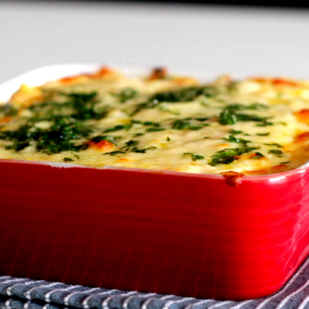 Arroz de forno carbonara