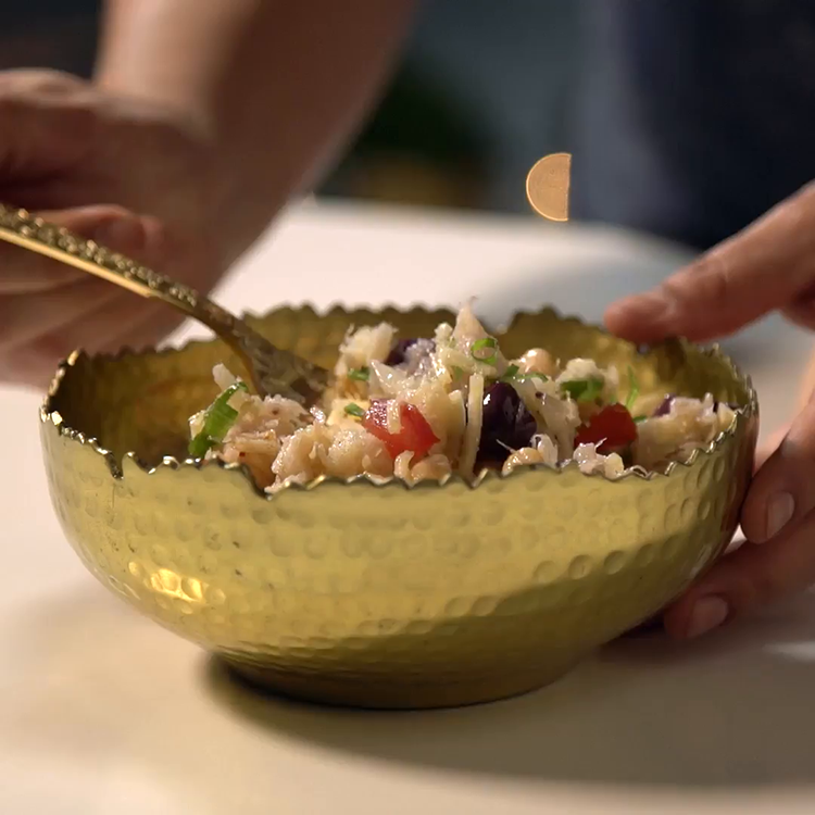 Salada Crocante de Bacalhau