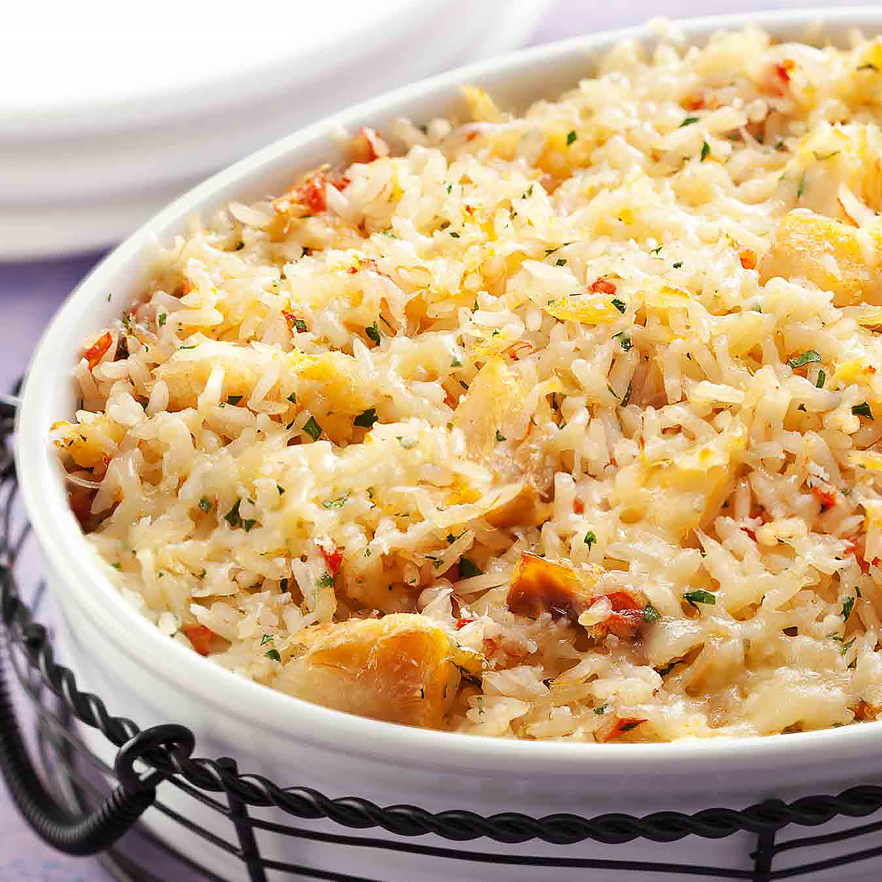 Arroz com bacalhau