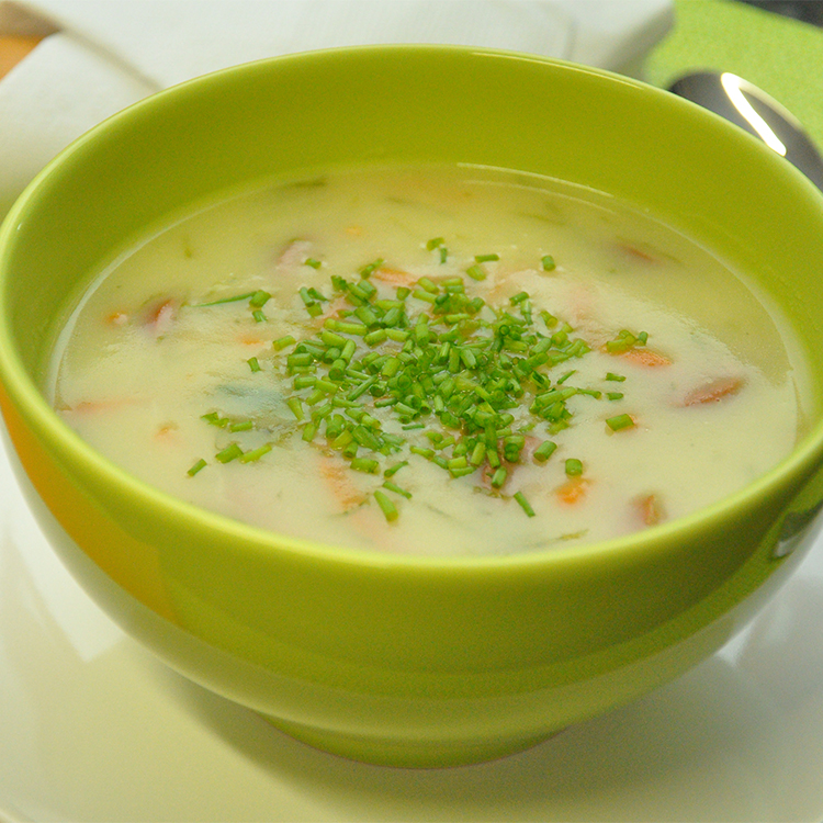 Sopa cremosa de cenoura e batata - Sumerbol