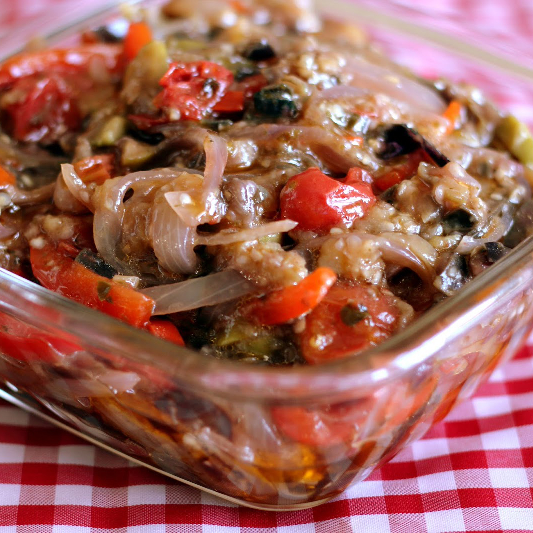 Salada de beringela na pressão