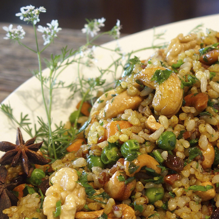 Salada de Grãos com Castanhas