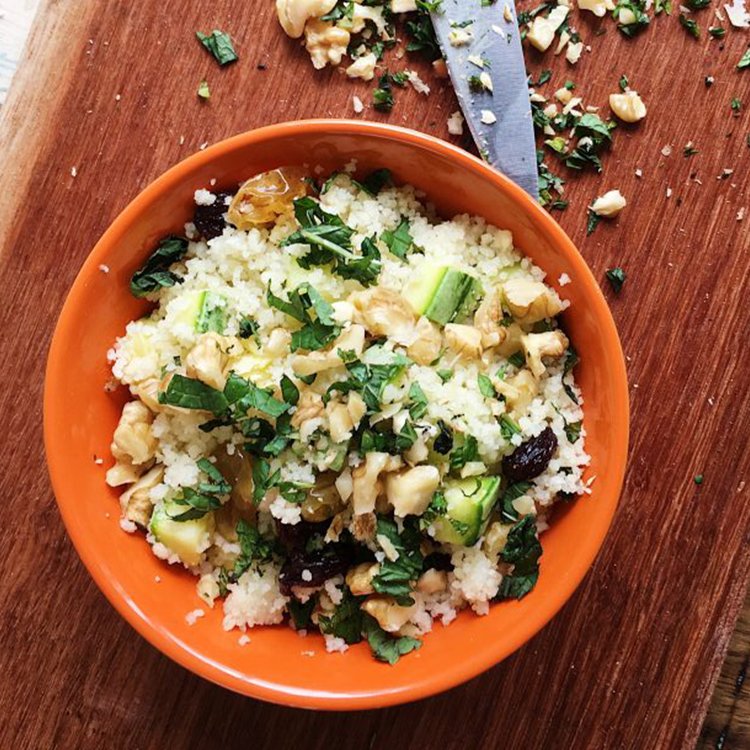 Salada Verde com Frutas Secas