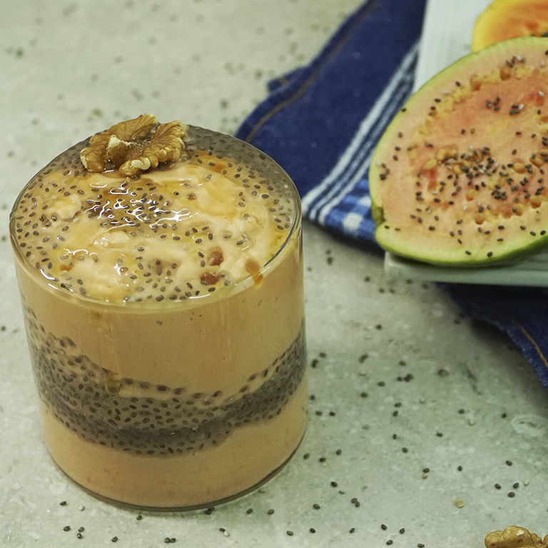 CREME DE PAPAYA E GOIABA COM CHIA