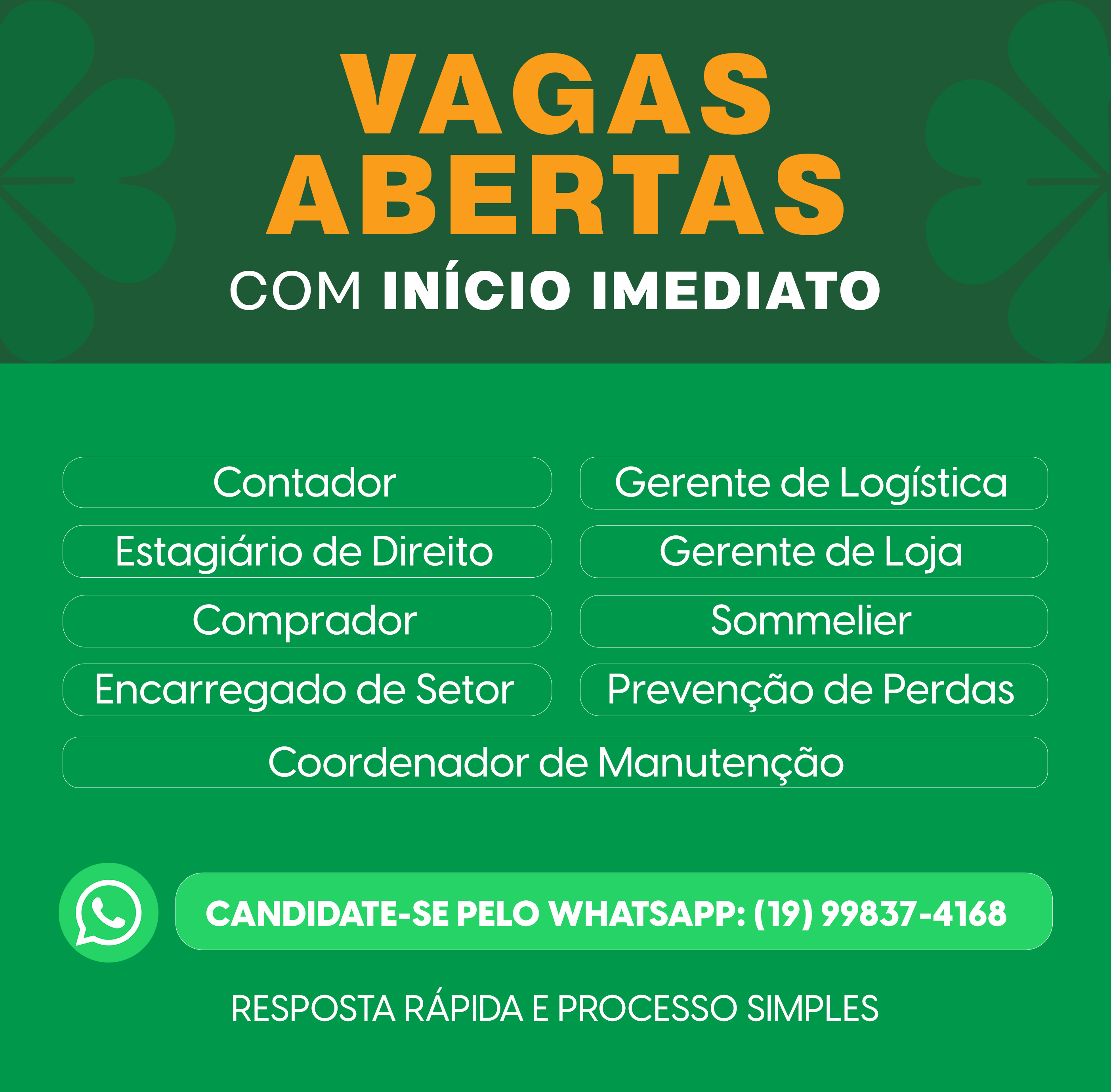 CAMPANHA DE VAGAS